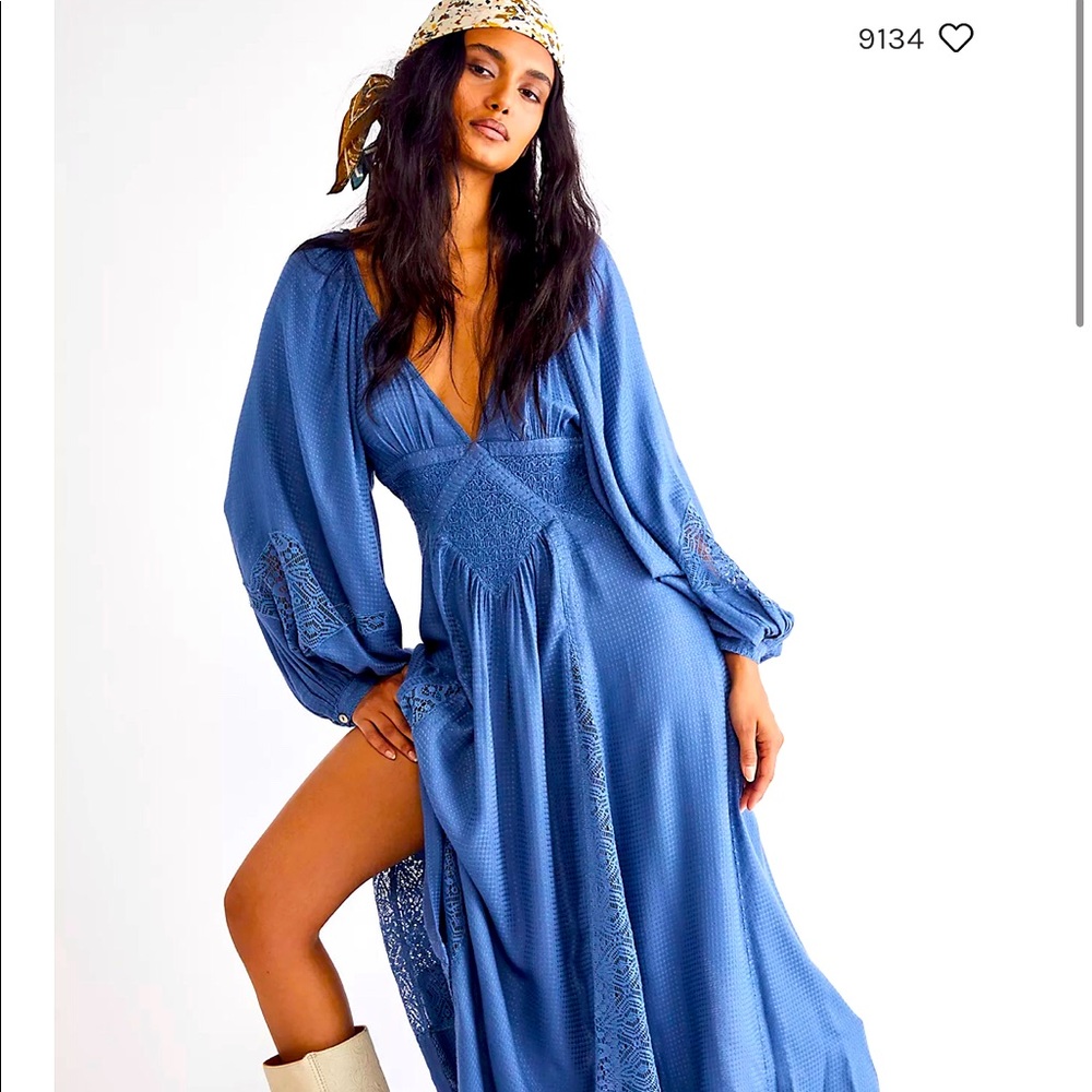 Free people southwest lace maxi dress M